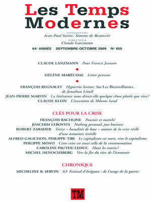 cover image of Les Temps Modernes N° 655